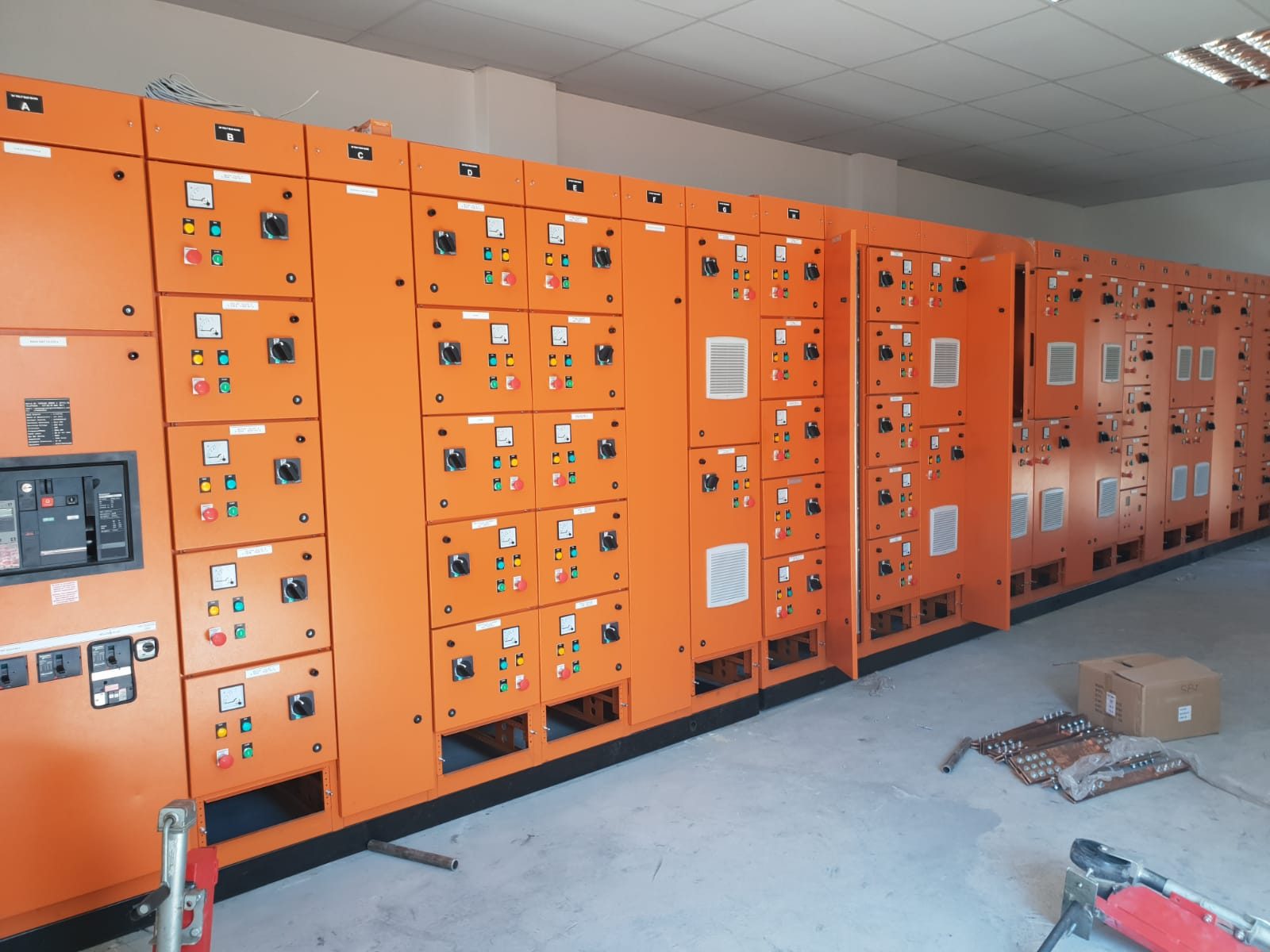 Custom galvanised electrical distribution board manufactured and installed by Victech